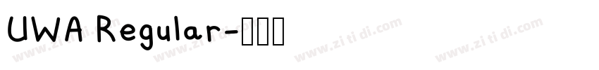 UWA Regular字体转换